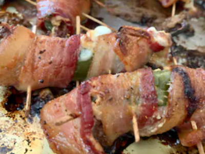 Bacon-Wrapped Jalapeno Poppers with Vegan Cheese—(because that’s what being a flexitarian&nbsp;means)