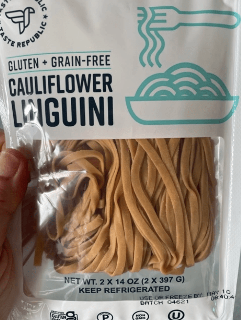 Cauliflower Linguine with Roasted Veggies—takes some time to prep, but absolutely delicious & worth&nbsp;it