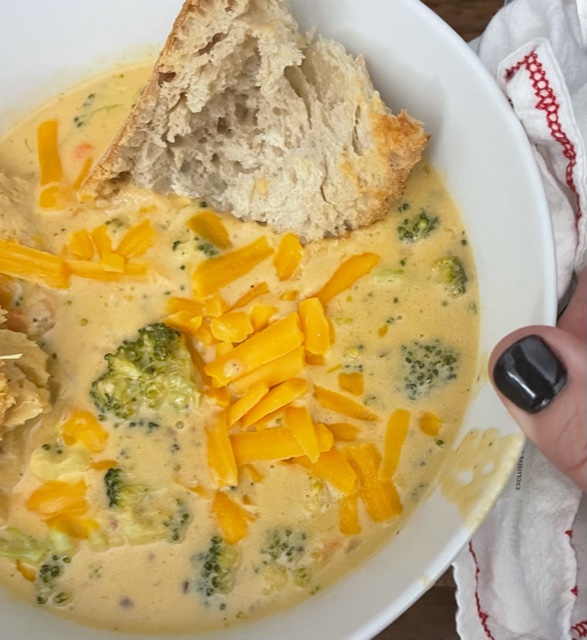 Plant-Based Broccoli Cheddar Soup—the perfect flexitarian recipe