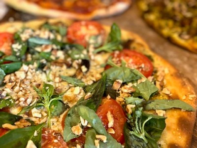 Pizza, Pizza, Pizza—made with vegan “cheese” & gluten-free&nbsp;crust