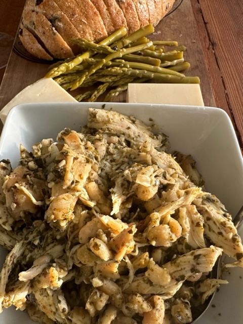 Pesto Chicken and Cannellini—a simple “spread” for your&nbsp;bread