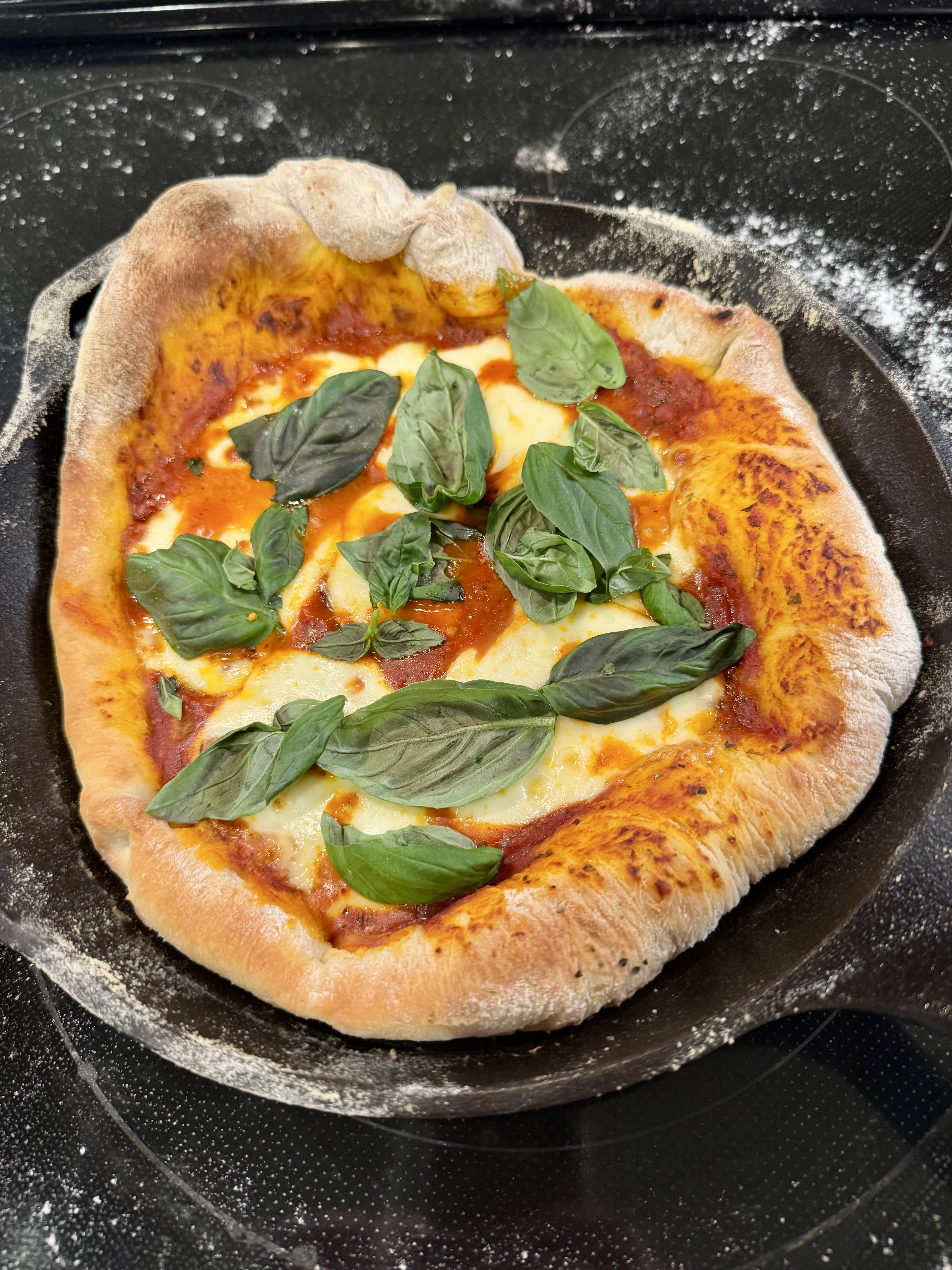 Cast Iron Pizza—authentic, bubbly crust (no pizza oven needed)