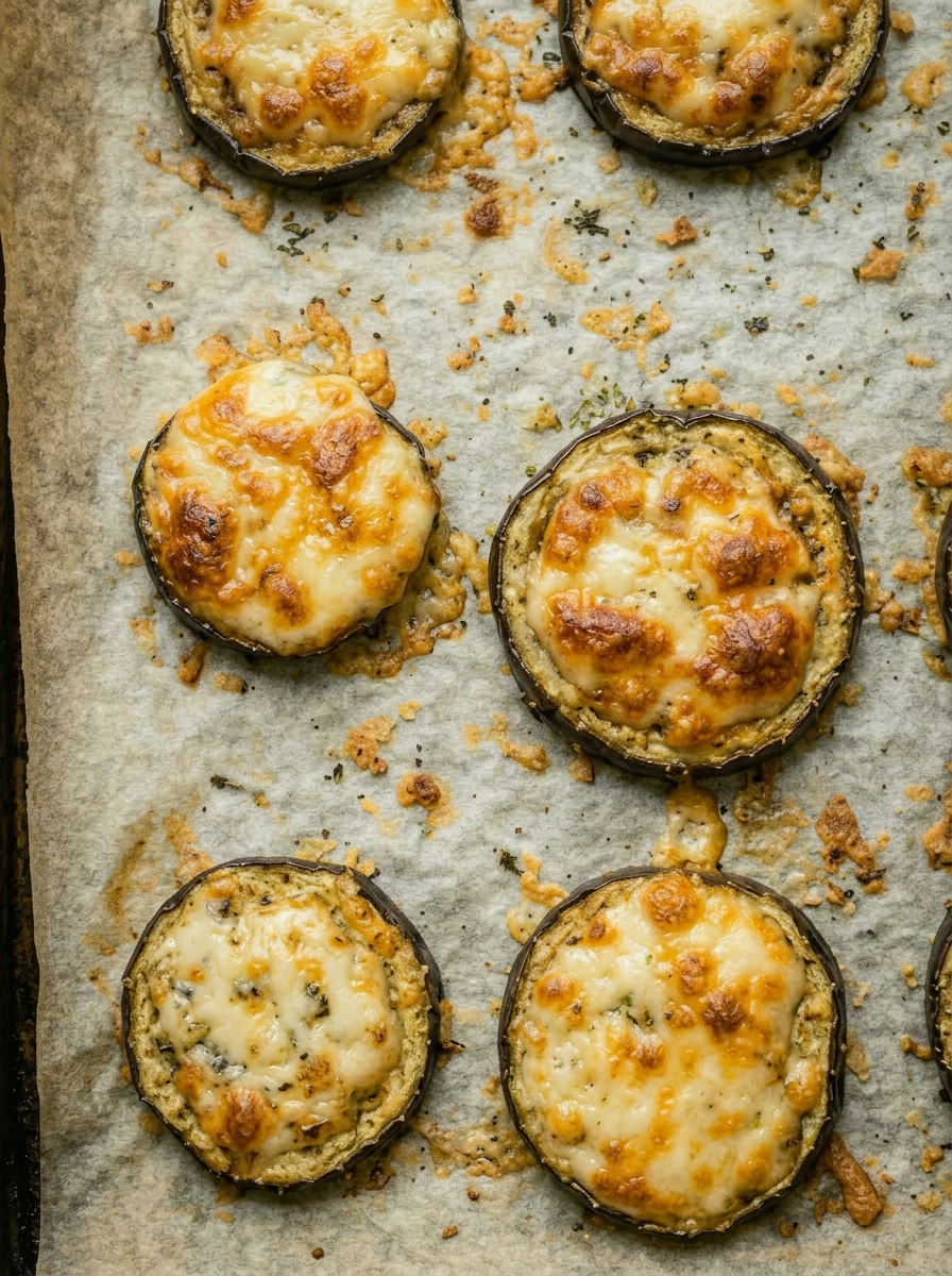 Eggplant Vegan Pizza Rounds—the perfect appetizer for a crowd