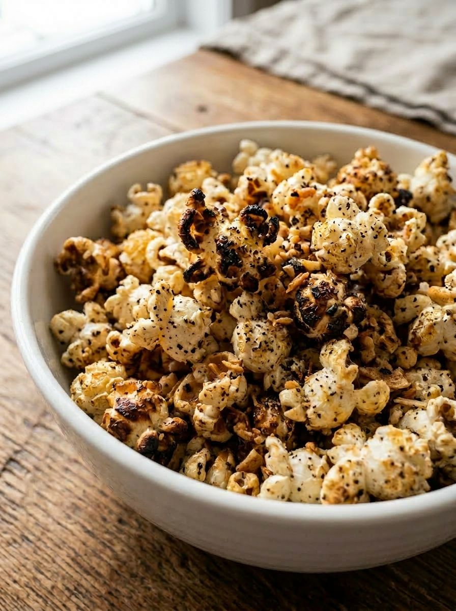 Absolutely the Best Way to Make Popcorn—scalded with garlic
